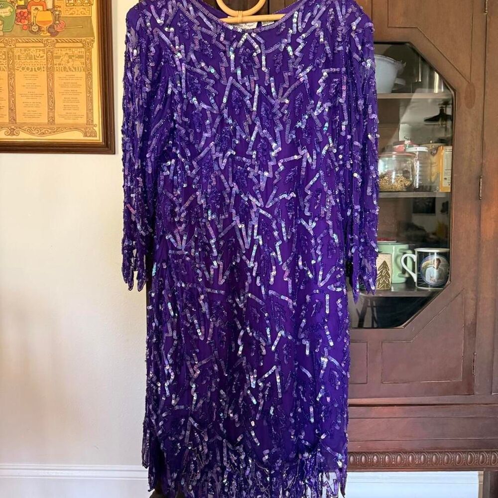 Laurence-kazar Women's Purple Going-out-dresses